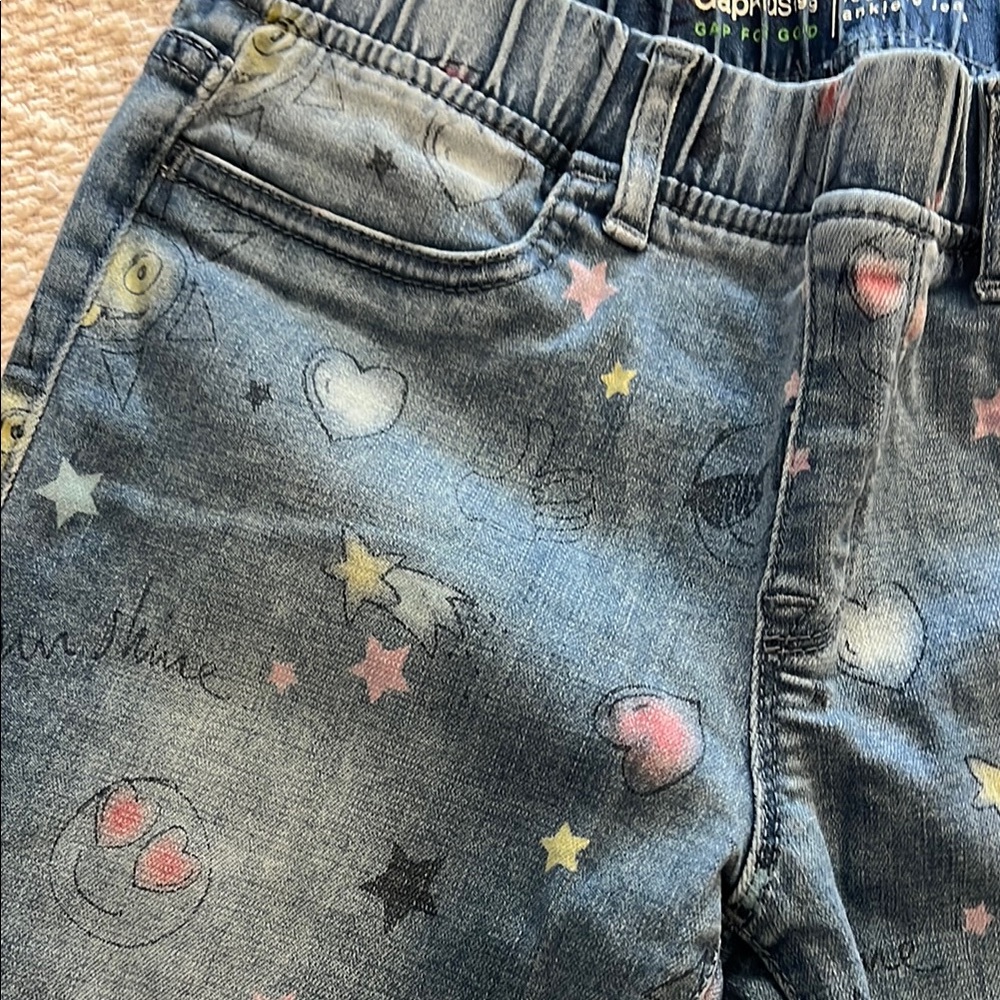 GAP Blue Jeggings with Distressed Artistic Design - Picture 8 of 8